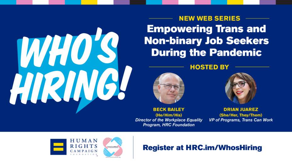 WHO'S HIRING? WEB SERIES FOR TRANS JOB SEEKERS Online 121092107 10158751212728281 6431307097788365133 n