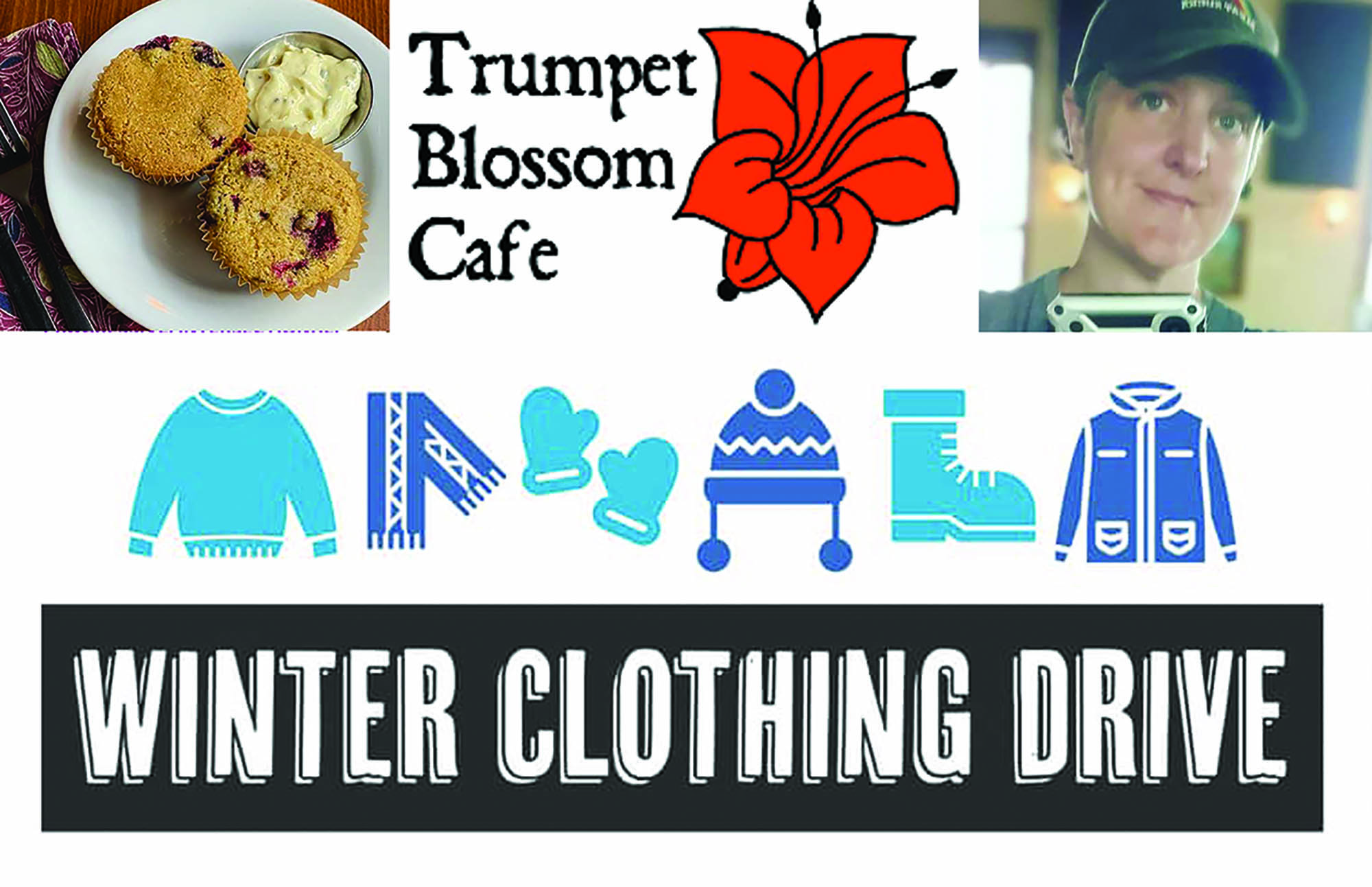 Winter clothing drive, new vegan offerings at Iowa City’s Trumpet Blossom Cafe