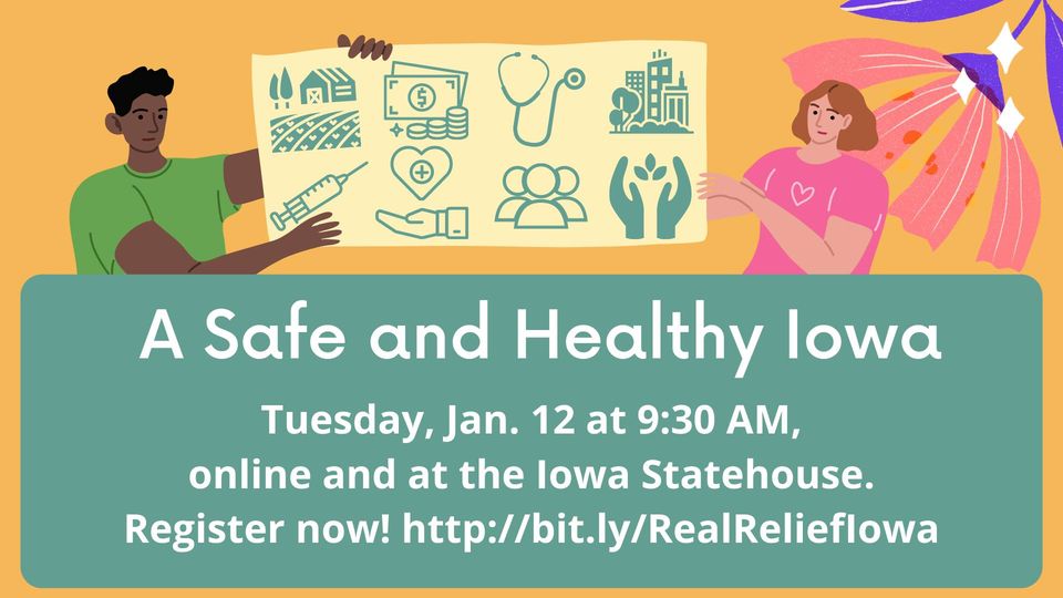 BILLION DOLLAR RELIEF STATEHOUSE LOBBY DAY Online and Des Moines IA Iowa CCI Action Fund capitol statehouse