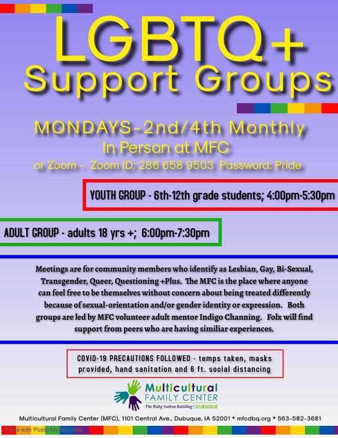 LGBTQ+ SUPPORT GROUP FOR YOUTH AND ADULTS Online or Dubuque IA 157056989 303097967818134 745390841447622872 n