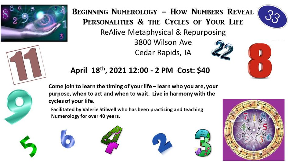BEGINNING NUMEROLOGY Cedar Rapids, IA numerology