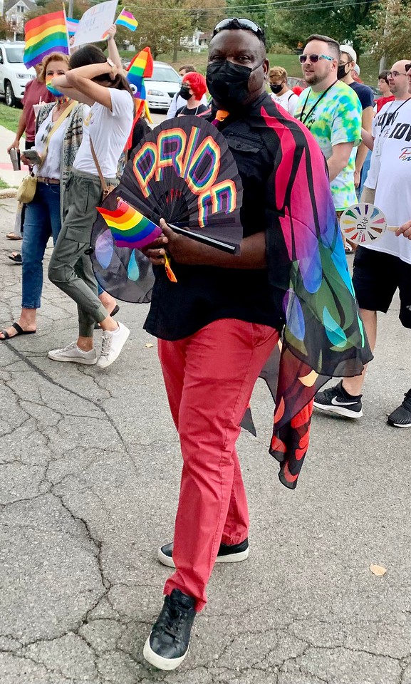 Bruce Teague at Iowa City Pride March