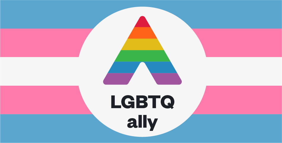 img="credo_tip_how_to_be_an_lgbtq_ally_2.png" alt="rainbow A with the words LGBTQ ally on backdrop of transgender flag"