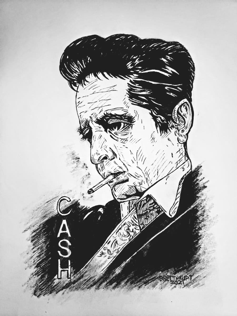 johnny cash by breithaupt