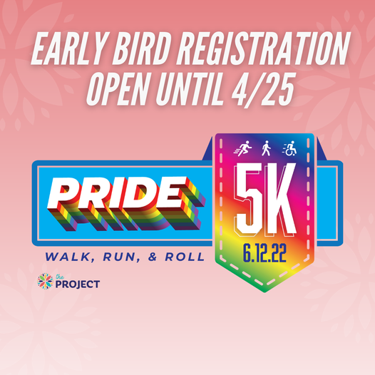 Pride 5K run walk roll early bird