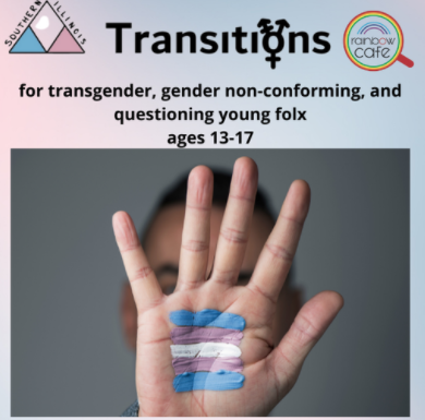 Transitions support group at Rainbow Cafe in Carbondale