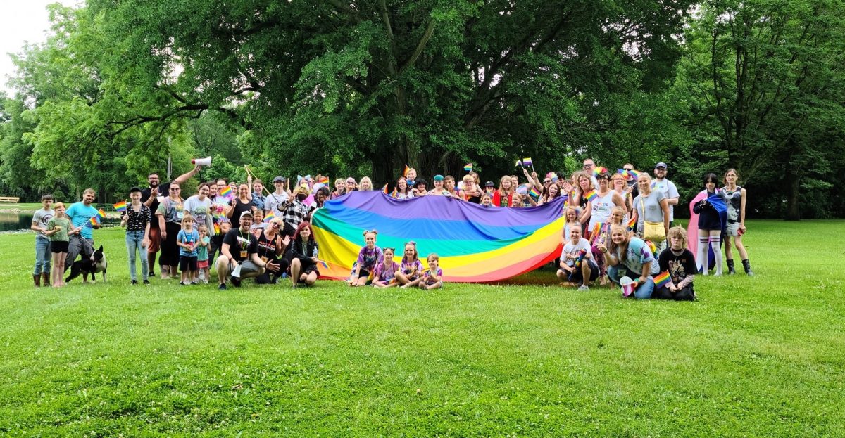 BURLINGTON PRIDE IN THE PARK Burlington IA Burlington Pride group at Crapo Park