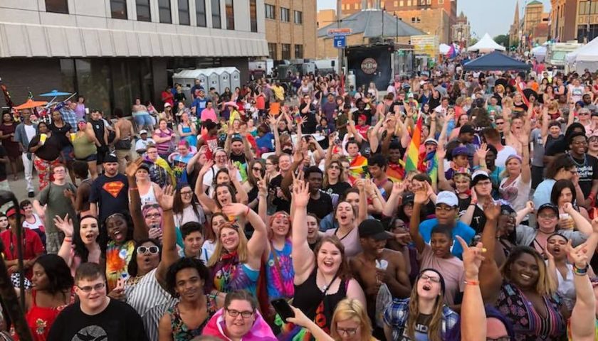 Springfield PrideFest crowd