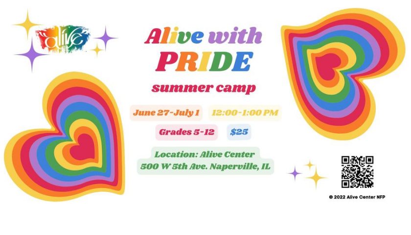 Alive with Pride camp for kids and teens Naperville