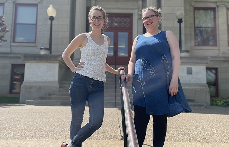 Jenna Diedrich and Larissa Distler of Galena Public Library