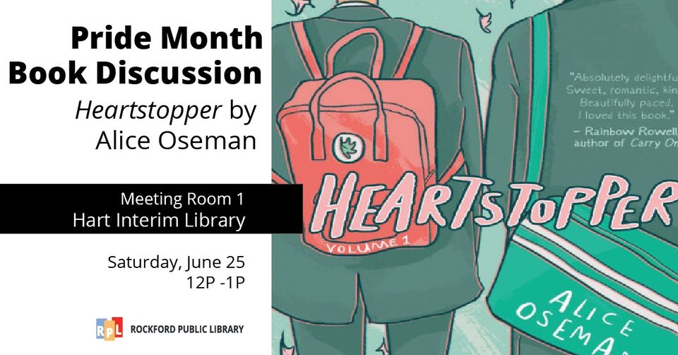 Pride Month Book Discussion Heartstoppers Rockford Public Library