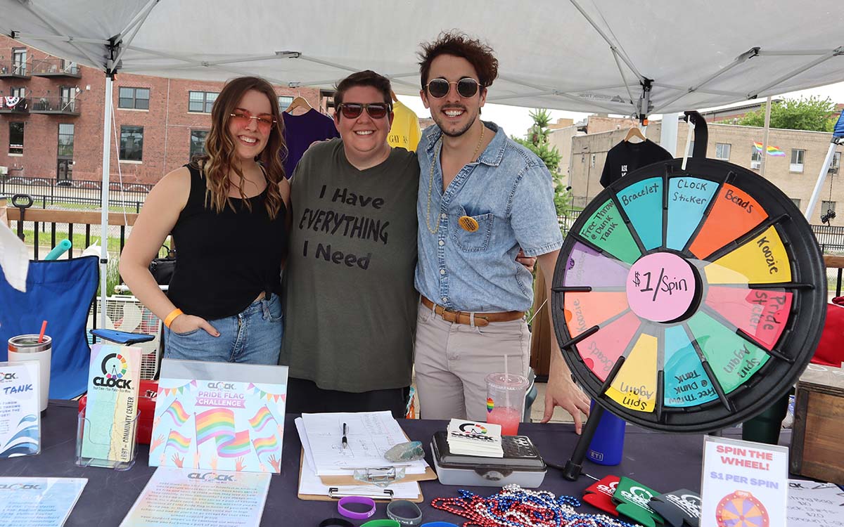 clock inc at quad cities pridefest