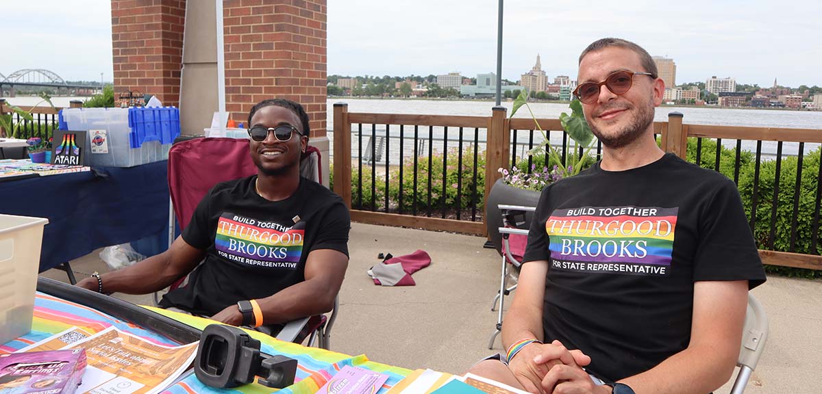 thurgood brooks at quad cities pridefest