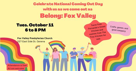 National Coming Out Day with Belong Fox Valley