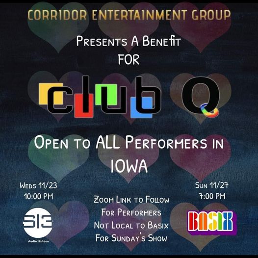 Corridor Entertainment Group benefit events