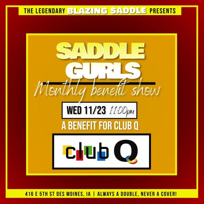 Saddle Gurls Benefit Show for Club Q Novvembe 23 1