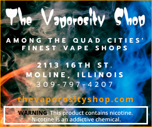 The Vaporosity Shop at 2113 16th St., Moline