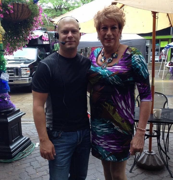 Kings and Queens Club owner John Hayes and drag performer Ruby James Knight