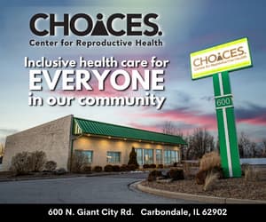 CHOICES Center for Reproductive Health in Carbondale. "Inclusive health care for EVERYONE in our community."