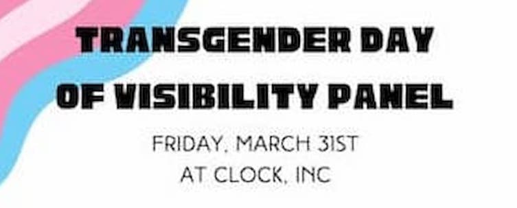 Transgender Day of Visibility Clock Inc. March 31 
