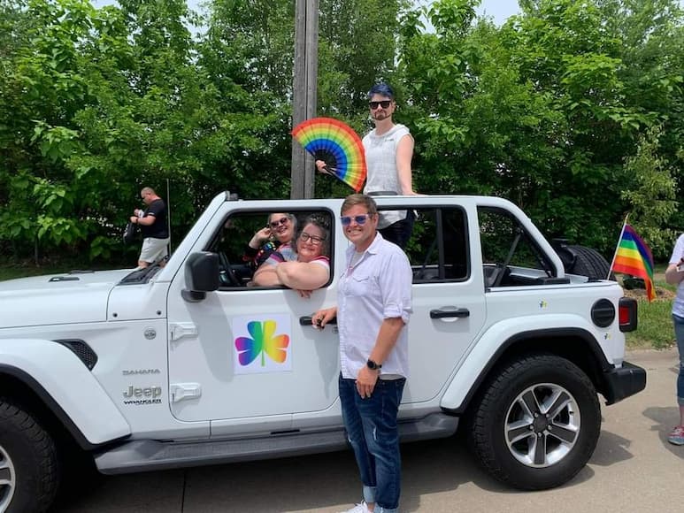CR Pride Parade officers