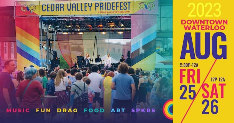 Cedar Valley PrideFest August 25 and 26
