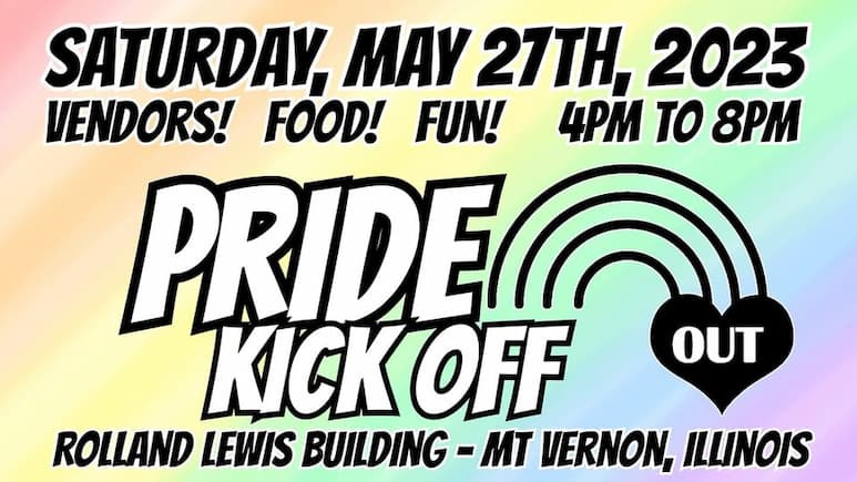 Pride Kick-off in Mt. Vernon, Illinois May 27