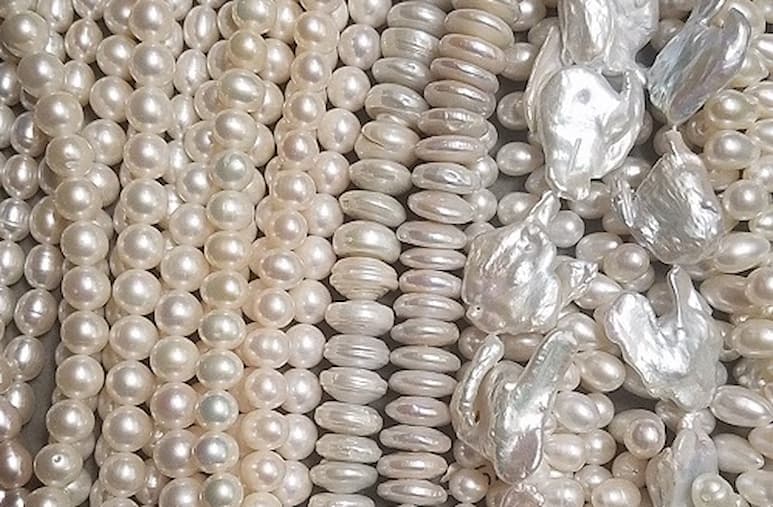 Freshwater pearls at Beadology Iowa