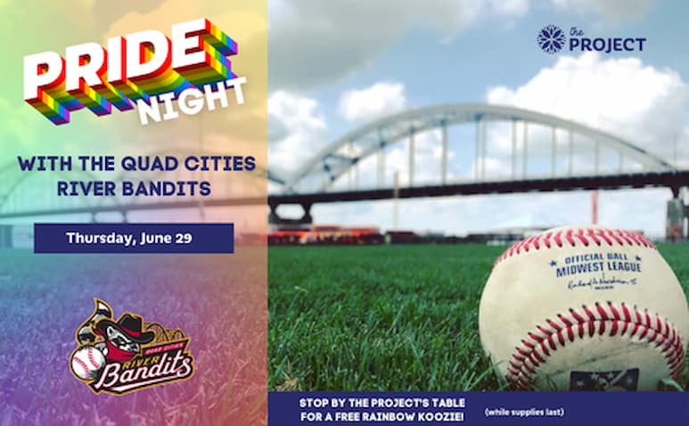 Pride Night with the Quad Cities River Bandits June 29