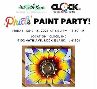 Pride Paint Party with Clock Inc. June 16