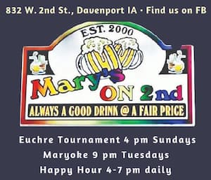 Mary's on 2nd in Davenport, the Quad Cities' only LGBTQ+ bar