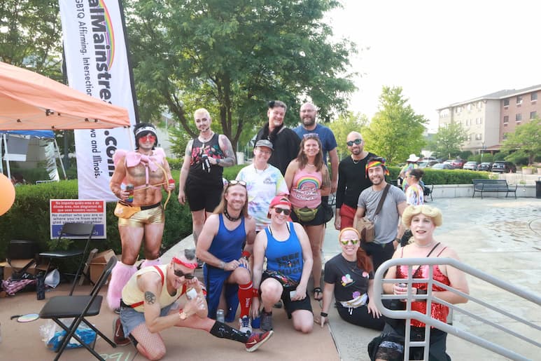 Community members enjoy Pride Party at Bass Street Landing 2023