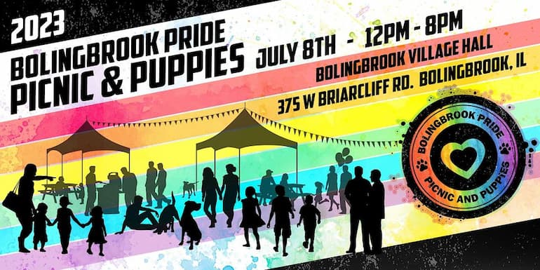 Bolingbrook Pride Picnic and Puppies July 8
