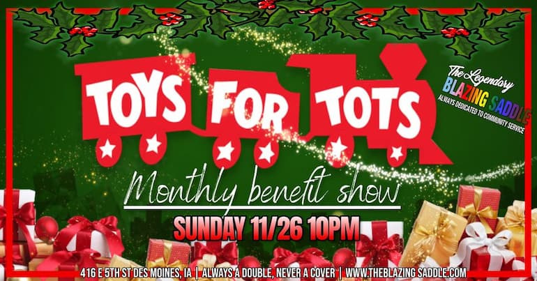 Benefit drag show at The Blazing Saddle for Toys for Tots