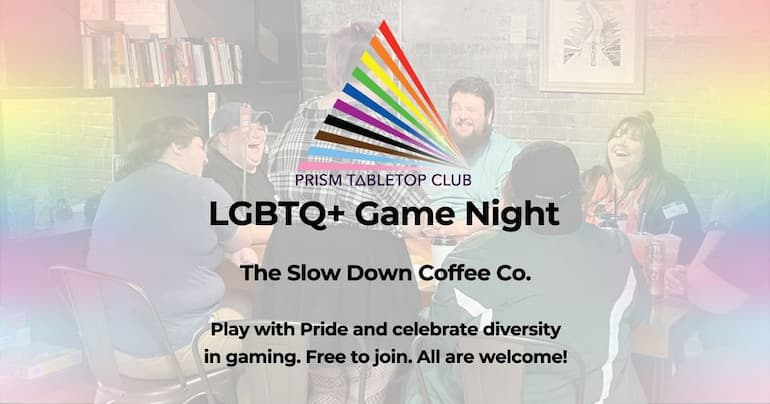 Prism Tabletop Club LGBTQ Game Night in Des Moines