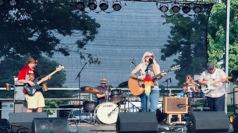 Trotter and Natural Habits Band performed at Iowa City Pride in June 2023.