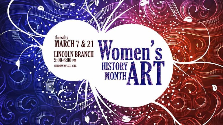 Women's History Month Art at Peoria Public Library