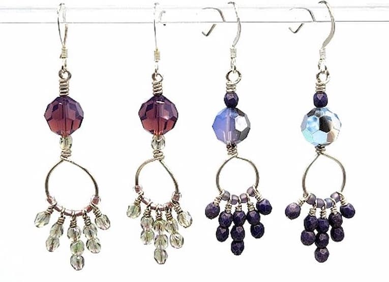 delicate dangle earrings at Beadology Iowa