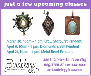 Beadology Iowa March and April classes