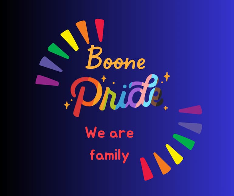 Boone. Pride logo