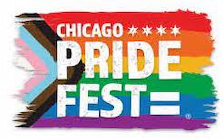 Chicago Pride Fest flag