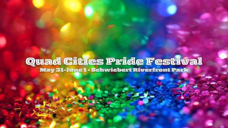 Quad Cities Pride Festival with glitter