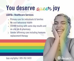 You deserve queer joy about LGBTQ+ healthcare services small ad