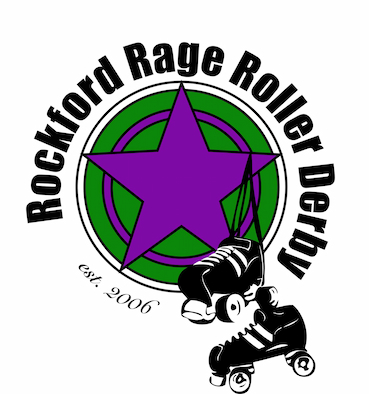 Rockford Rage Roller Derby logo