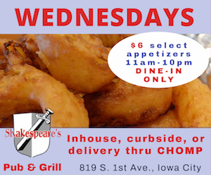 Shakespeare's Pub and Grill on Wednesdays
