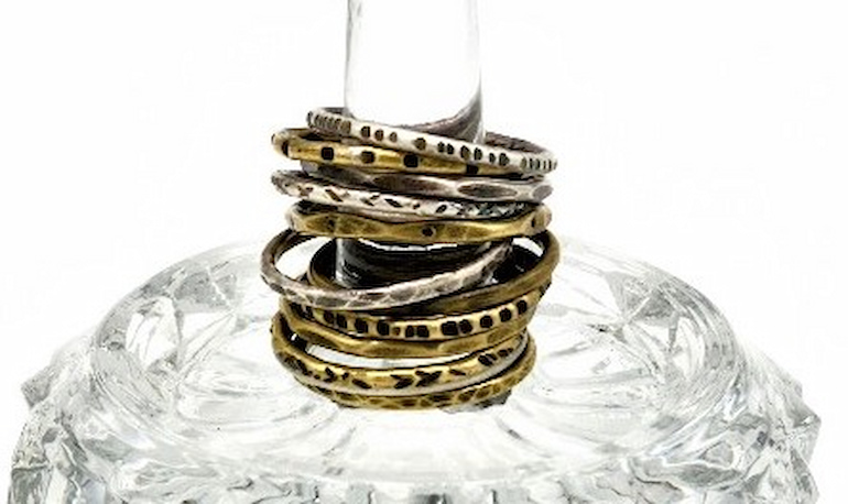 Stacked Textured Rings
