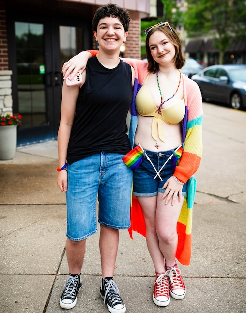 Hannah Neece and Sam Miller at Quad Cities Pride Festival