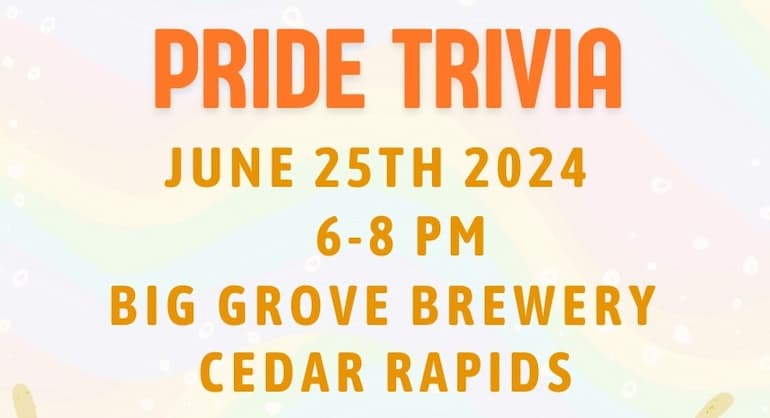 Pride Trivia Night at Big Grove for CR Pride
