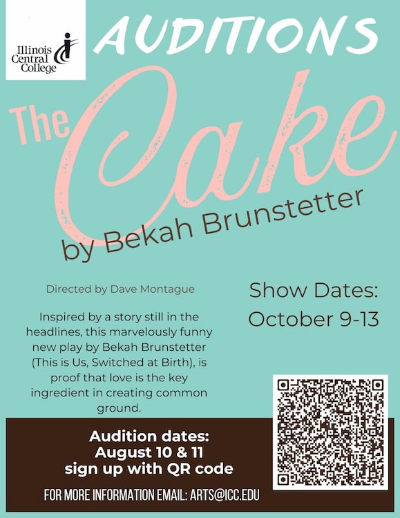 The Cake call for auditions at Illinois Central College