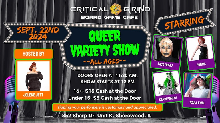 Queer Variety Show at Critical Grind Board Game 770x433 1